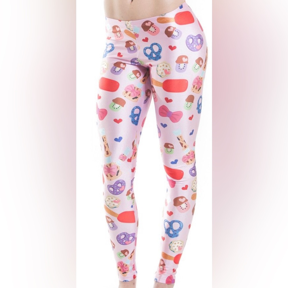 MISS MARY JANE CO x SAKIBOMB Leggings Pink Kiwi Pretzel HackySacky